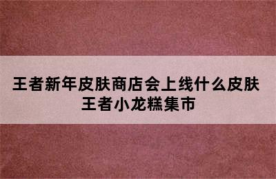 王者新年皮肤商店会上线什么皮肤 王者小龙糕集市